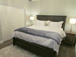 Guest bedroom with king size bed